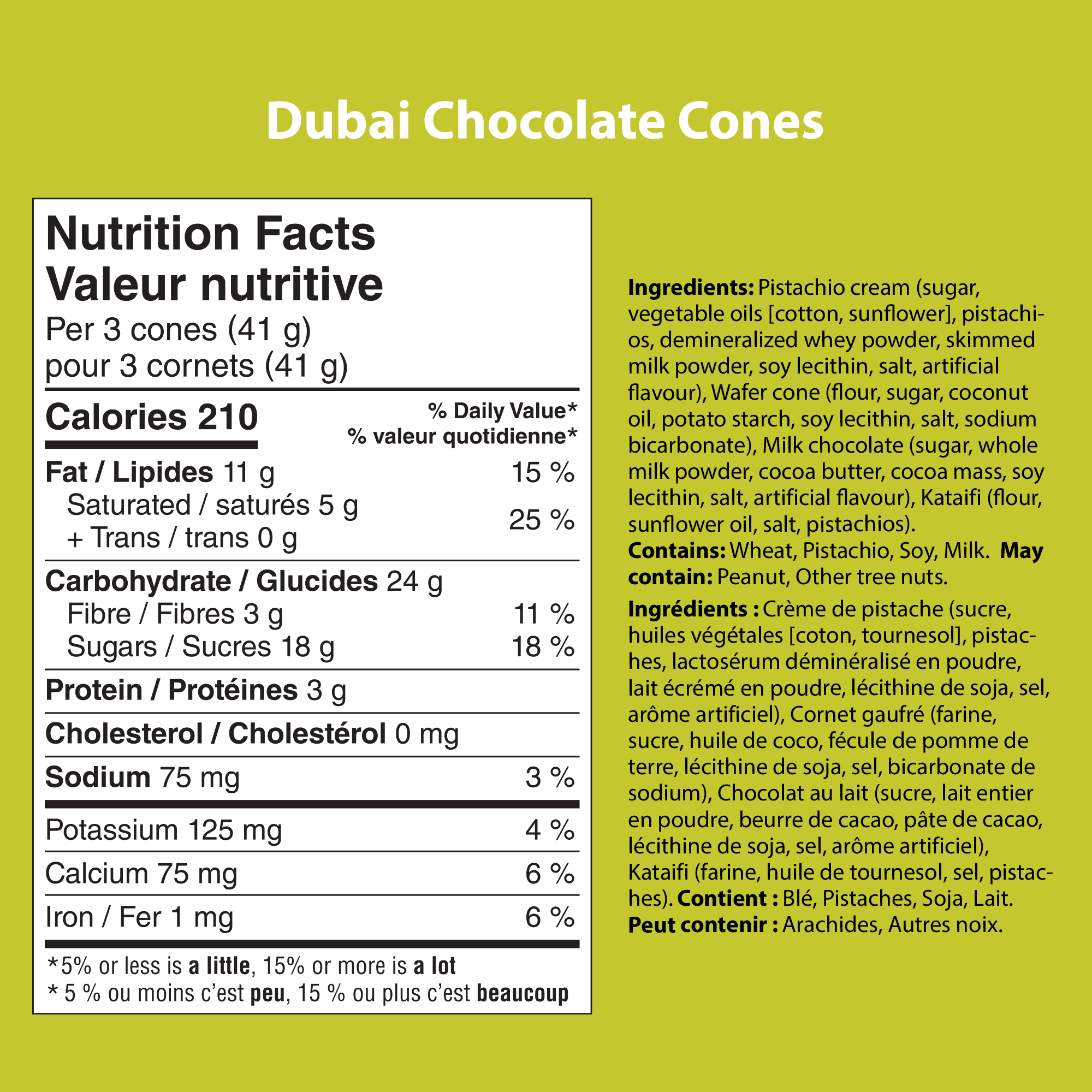 Dubai Chocolate Mini Cones (10x Cones)