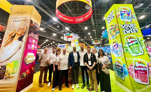 Leonessa display at the Galil Brands booth during Sweets & Snacks Expo 2026 in Las Vegas.